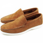 Мокасини чоловічі Michael Stone літні з натуральної замші коричневі (102101LB)