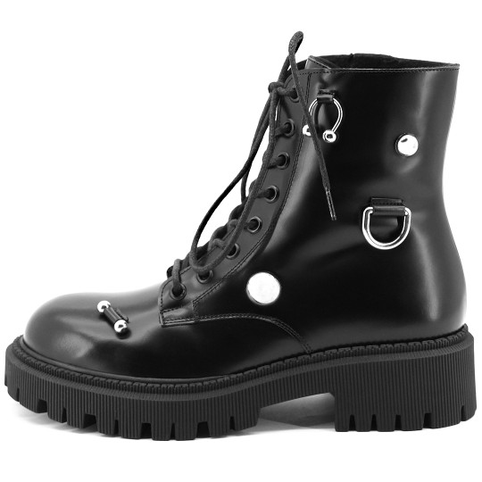 Черевики жіночі Michael Stone демісезонні з лакової шкіри чорні (483206PB)